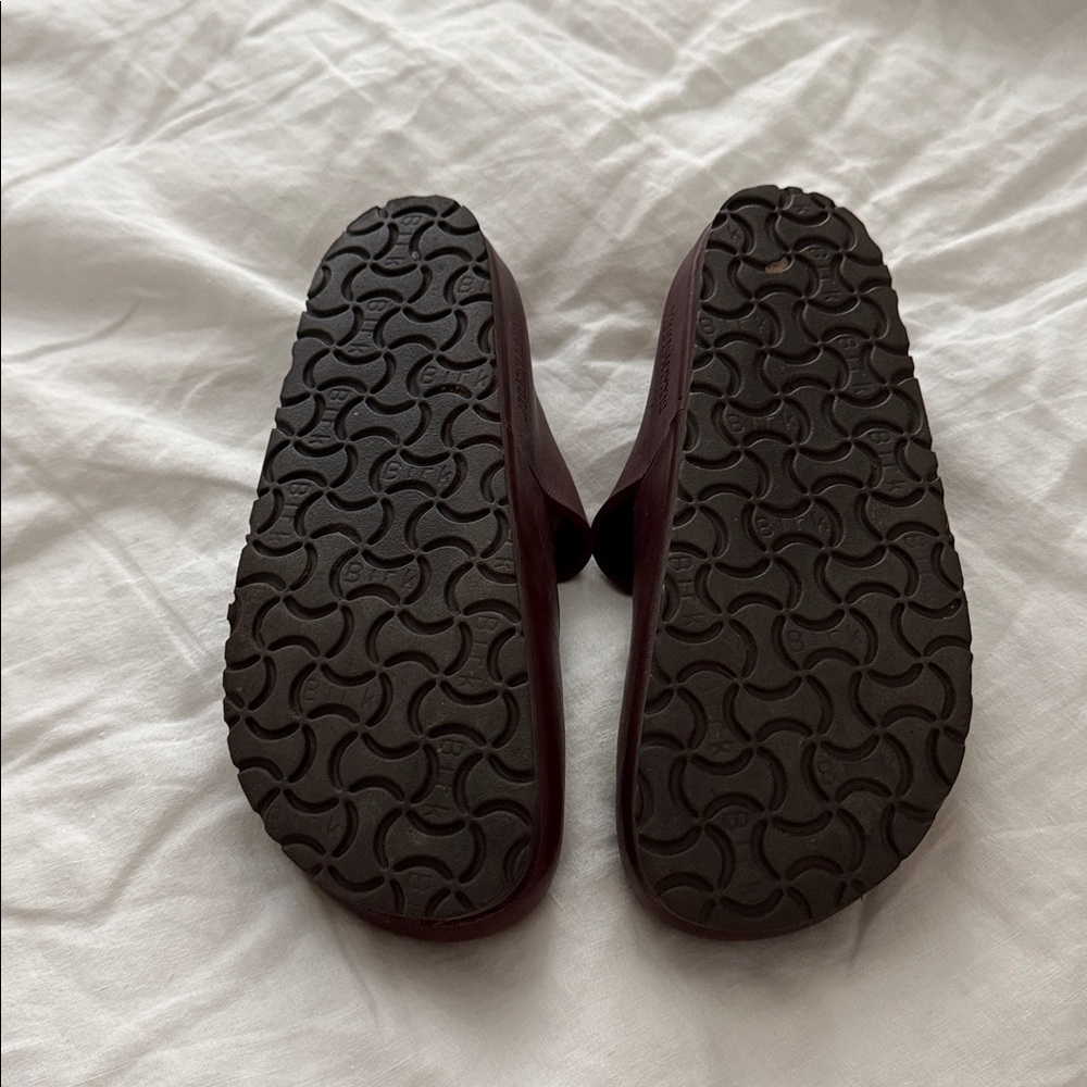 Birkenstock Women's Burgundy Mary Jane Clogs - Picture 3 of 4